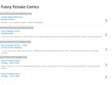 Tablet Screenshot of funnyfemalecomics.blogspot.com