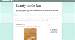 Desktop Screenshot of beautymadefun.blogspot.com