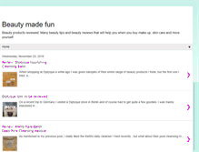 Tablet Screenshot of beautymadefun.blogspot.com