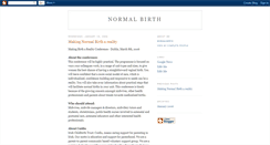 Desktop Screenshot of normalbirth.blogspot.com