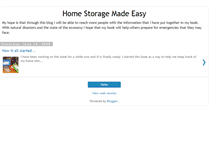 Tablet Screenshot of foodstoragemadeeasy.blogspot.com