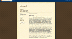 Desktop Screenshot of latina-girls.blogspot.com