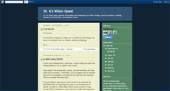 Desktop Screenshot of drksvisionquest.blogspot.com