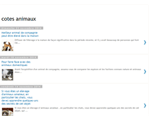 Tablet Screenshot of cotes-animaux.blogspot.com