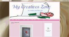 Desktop Screenshot of mycreativeszone.blogspot.com