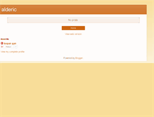 Tablet Screenshot of alderic.blogspot.com