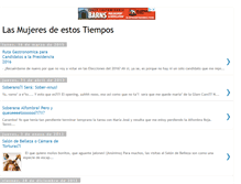 Tablet Screenshot of lasmujeresdeestostiempos.blogspot.com