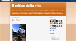 Desktop Screenshot of ilcriticodellavita.blogspot.com