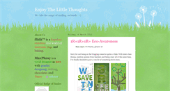 Desktop Screenshot of enjoythelittlethoughts.blogspot.com