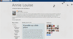 Desktop Screenshot of annielouisecreations.blogspot.com