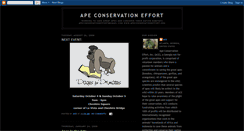 Desktop Screenshot of apeconservationeffort.blogspot.com