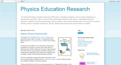 Desktop Screenshot of physicseducationresearch.blogspot.com