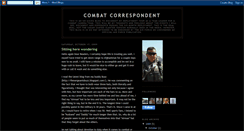 Desktop Screenshot of combatcorrespondent.blogspot.com