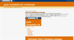 Desktop Screenshot of guiacompletaderunescape.blogspot.com