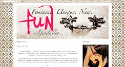 Desktop Screenshot of feminineuniquenew.blogspot.com