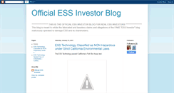 Desktop Screenshot of officialessinvestor.blogspot.com