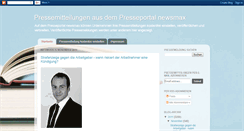 Desktop Screenshot of pressemitteilungenportal.blogspot.com