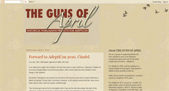 Desktop Screenshot of gunsofapril.blogspot.com