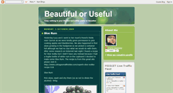 Desktop Screenshot of beautifuluseful.blogspot.com