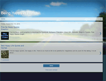 Tablet Screenshot of beinghappyinlife.blogspot.com