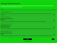 Tablet Screenshot of energy-saving-secrets.blogspot.com