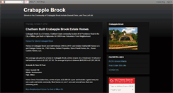 Desktop Screenshot of crabapplebrook.blogspot.com