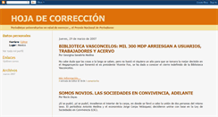 Desktop Screenshot of hojadecorreccion.blogspot.com