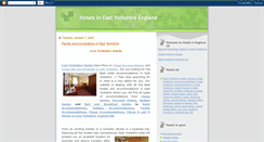 Desktop Screenshot of hotels-in-east-yorkshire-england.blogspot.com