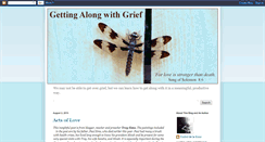 Desktop Screenshot of gettingalongwithgrief.blogspot.com