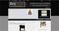 Desktop Screenshot of devyonline.blogspot.com