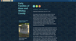 Desktop Screenshot of earlyfamiliesofknoxandwhitleycounty.blogspot.com