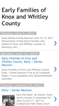 Mobile Screenshot of earlyfamiliesofknoxandwhitleycounty.blogspot.com
