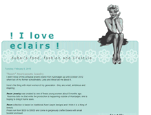 Tablet Screenshot of iloveeclair.blogspot.com