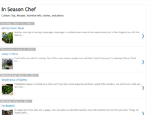 Tablet Screenshot of inseasonchef.blogspot.com