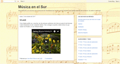 Desktop Screenshot of musicaenelsur.blogspot.com