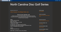 Desktop Screenshot of ncdiscgolfseries.blogspot.com