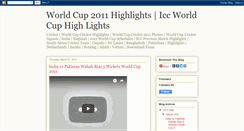 Desktop Screenshot of iccworldcupvideos.blogspot.com