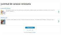 Tablet Screenshot of juventuddecaracas.blogspot.com