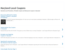 Tablet Screenshot of maryland-local-coupons.blogspot.com