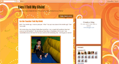 Desktop Screenshot of liesitellmychild.blogspot.com