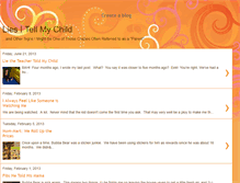 Tablet Screenshot of liesitellmychild.blogspot.com