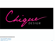 Tablet Screenshot of chiquedesign.blogspot.com