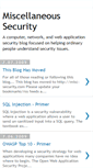 Mobile Screenshot of misc-security.blogspot.com