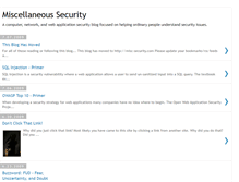 Tablet Screenshot of misc-security.blogspot.com