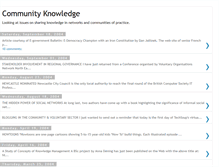 Tablet Screenshot of communityknowledge.blogspot.com