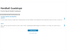 Tablet Screenshot of guadahandball.blogspot.com