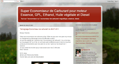 Desktop Screenshot of economiseurdecarburant.blogspot.com