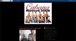 Desktop Screenshot of cabanamanhunt2008.blogspot.com