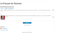 Tablet Screenshot of lefrancaisdutourisme.blogspot.com