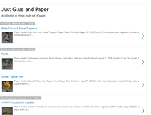 Tablet Screenshot of justglueandpaper.blogspot.com